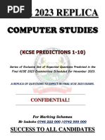 Kcse 2023 Computer Replica