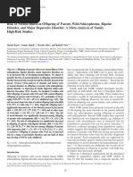 Risk of Mental Illness in Offspring of Parents With Schizophrenia, Bipolar