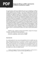 Zonas Metropolitanas de México en 2000 Conformación - Jaime Sobrino