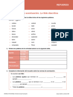 Ficha Acentuación Con Soluciones