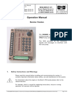 SDG865 05-02-18 Operation Manual Service Version 3