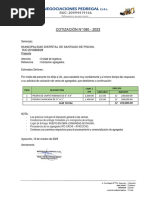 Cotización Agregados 080-2023 - Pedregal