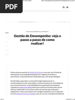 Gestão de Desempenho Veja o Passo A Passo de Como Realizar!