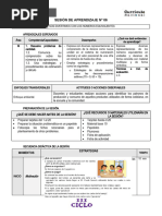 Sesion de Aprendizaje N°06 - M