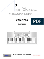 Casio CTK 2000 Service Manual