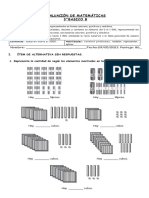 Evaluacion Matematicas Numeros Hasta El 1000