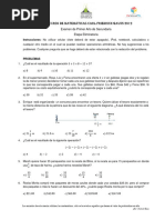 Examen Estatal GAU55 Primero de Secundaria-2019