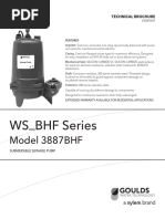 Goulds Pumps WS BHF Series 3887 Submersible Sewage Pump Technical Brochure