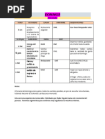 Cronograma BSJH 2023 DOMINGO