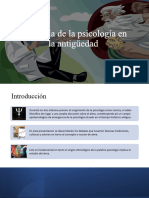 Filosofía de La Psicología en La Antigüedad