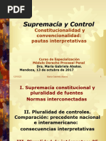 María Gabriela Abalos - Supremacía y Controles de Constitucionalidad y de Convencionalidad - 2017