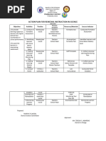 Action Plan For Remedial Instruction