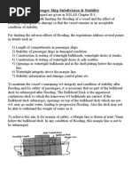 Passenger Ship Subdivision