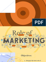 The Role of Marketing