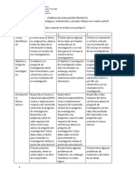 Rúbrica Proyecto