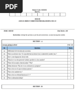 OBJECT ORIENTED SYSTEM DESIGN Question Paper 21 22