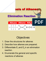 Synthesis of Alkenes - Elimination Reaction