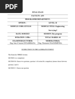 EXAM Eng. Surveying I - 1