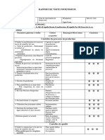 Rapport de Visite Du Fournisseur