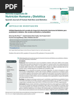 Utilidad Diagnóstica de La Prueba de Riesgo de La Asociación Americana de Diabetes para Prediabetes y Diabetes. Una Revisión Sistemática y Metaanálisis