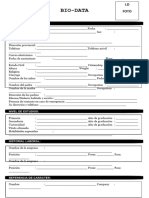 Formulario de Bio-Datos