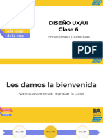 Clase 6. Entrevistas Cualitativas - DISEÑO UX/UI CODO A CODO