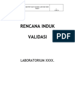 Rencana Induk Validasi. Contoh PDF