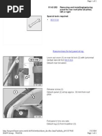 51 43 252 Removing and Installing/replacing Panel For Rear Roof Pillar (D-Pillar), Left or Right Special Tools Required