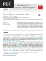 The Biot Coefficient For An Elasto-Plastic Material