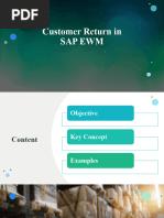 Customer Return in SAP EWM