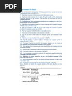 Purchases and Sales Exercises (Accounting)