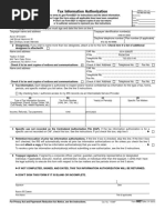 Tax Information Authorization: Form (Rev. January 2021) Department of The Treasury Internal Revenue Service