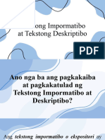 Impormatibo't Deskripsyon