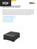 Datasheet Axis d3110 Connectivity Hub en US 405294