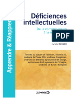 Déficiences Intellectuelles. de La Compréhension À La Prise en Charge-2018