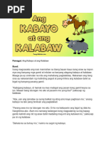 Ang Kabayo at Ang Kalabaw