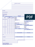 Formulário de Avaliação de Fisioterapia