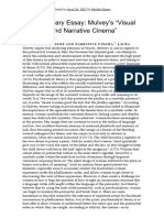 Contemporary Essay - Mulvey's "Visual Pleasure and Narrative Cinema" - The Professional Essays of H.E. Eanes