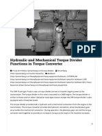 Hydraulic and Mechanical Torque Divider Functions in Torque Converter