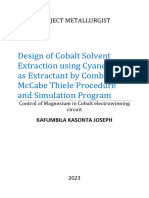 Design of Cobalt Solvent Extraction Using Cyanex 272 As Extractant by Combining Mccabe Thiele Procedure and Simulation Program