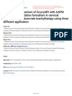 Dosimetric Comparison of AcurosBV With AAPM