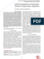 Optimization of CNC Turning Process Parameters On ALUMINIUM 6061 Using Genetic Algorithm