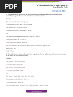 NCERT Solutions For Class 10 Maths Chapter 12 Areas Related To Circles