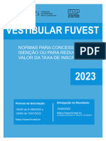 Fuvest2023 Manual Isencao Reducao Taxa