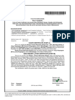 Caste Certificate (Part A) : Form B 2 (Amended) RULE 5 (5) (4) (IV)