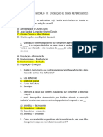 Módulo 17 Evolução e Suas Repercussões Sociais