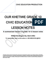 Our Khetiwe Grade 10 Civic Education 2023