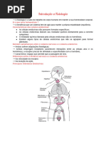 Introdução A Fisiologia