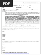G8-W4 WS6 Solving Word Problems On Specific Heat