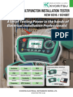 Multifuncton Installation Tester: A Lot of Testing Power in The Hands of Electrical Installation Professionals!